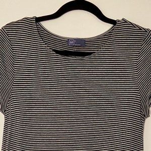 Gap Women's Striped T-Shirt Swing Dress